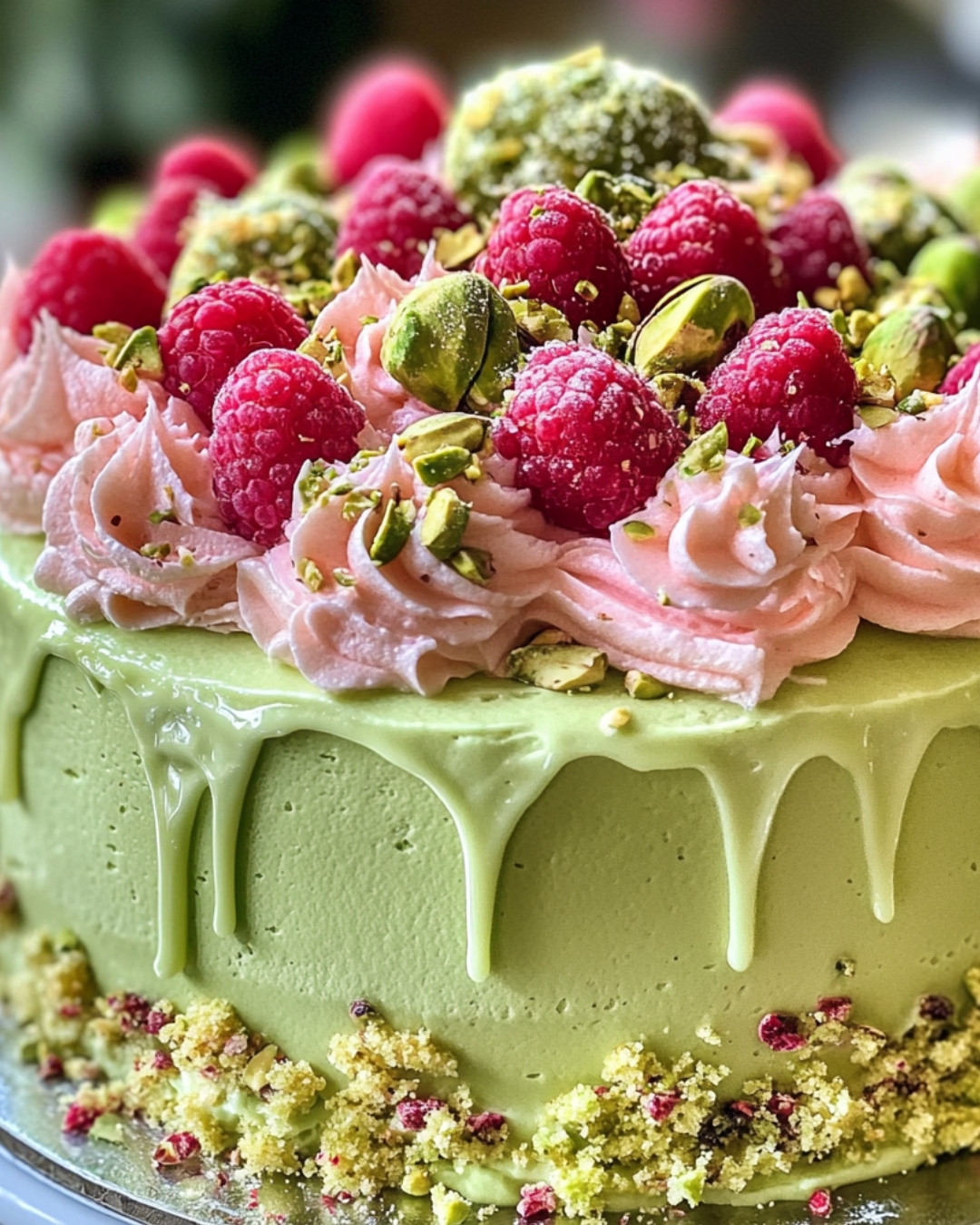 Delightful Pistachio Raspberry Indulgence Cake 6 Delightful-Pistachio-Raspberry-Indulgence-Cake.webp