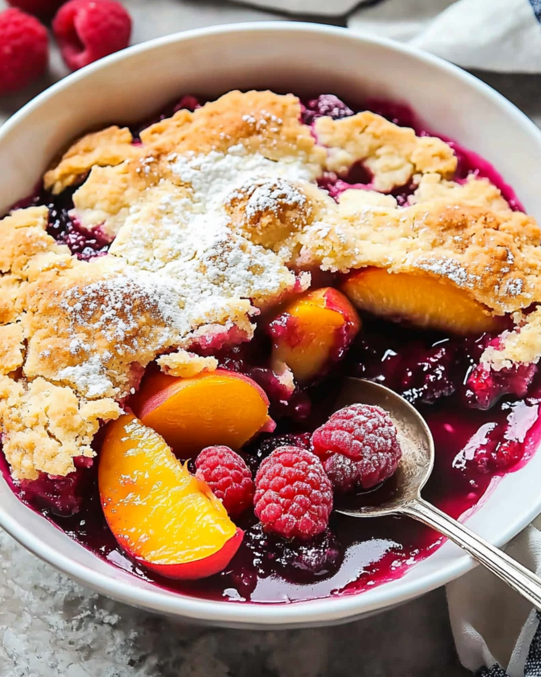 Delightful Peach Raspberry Cobbler 6 Delightful-Peach-Raspberry-Cobbler.webp