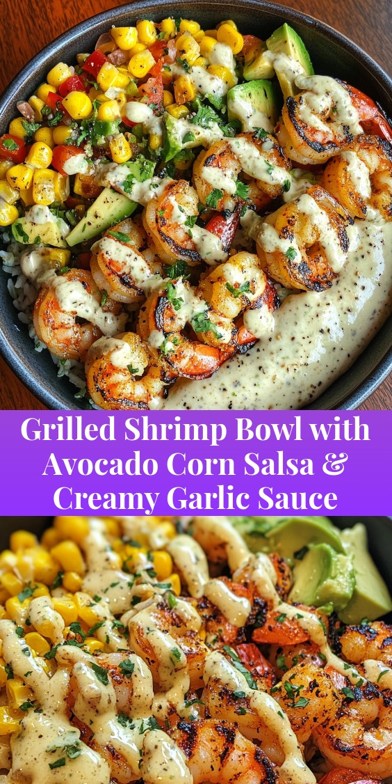 Grilled Shrimp Bowl with Avocado Corn Salsa & Creamy Garlic Sauce 8 Grilled-Shrimp-Bowl-with-Avocado-Corn-Salsa-&-Creamy-Garlic-Sauce.webp