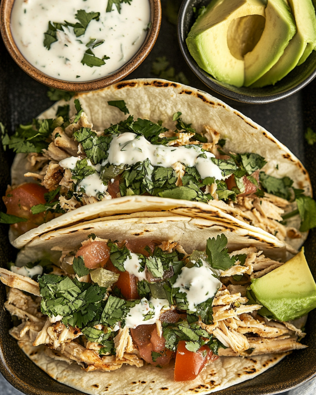 Shredded Chicken Tacos with Delightful Chimichurri Sauce 6 shredded-chicken-tacos-with-delightful-chimichurri-sauce.webp